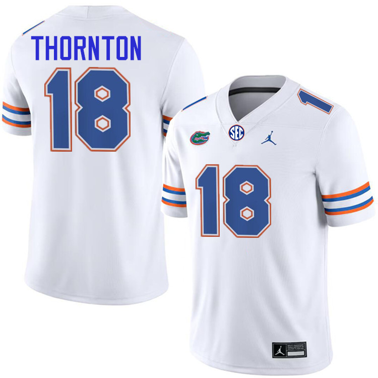 #18 Bryce Thornton Gators Jersey,Florida Gators College Football Jerseys Stitched-White
